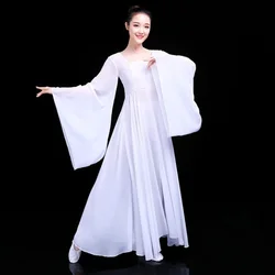 Classical Dance Practice Female Dance Gauze Dress Elegant Performance Suit Female Hanfu Kimono Sleeve Dance Stage Costume Women