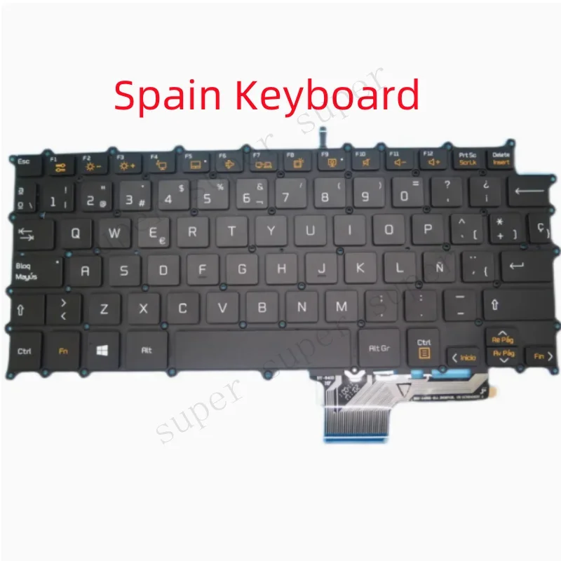 S+New Black  for LG gram 13Z980 13ZD980 13Z990 14Z990 14ZD990 14Z980 14ZD980 Laptop Korean/US/Jp/SP keyboard/With backlighting