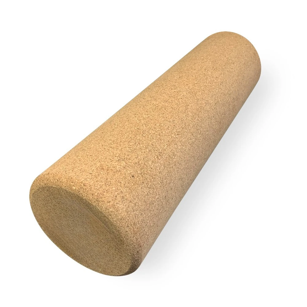 Cork Balance Roller for Ski Training, Wooden Yoga Stability Trainer for Balance & Core Exercise