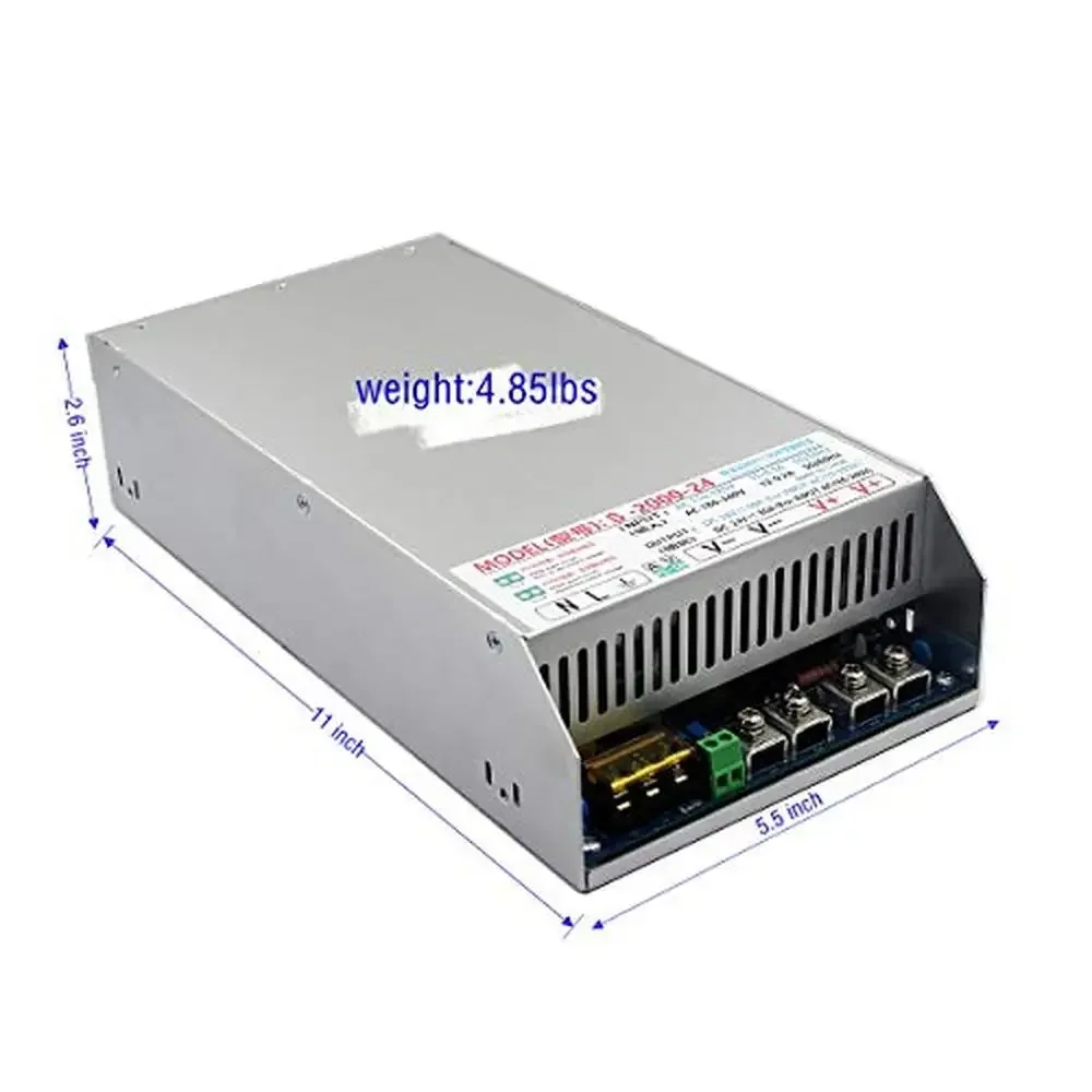 2000W High Efficiency Power Supply 110-240V AC to 24V DC 83A CCTV LED Strip Lights