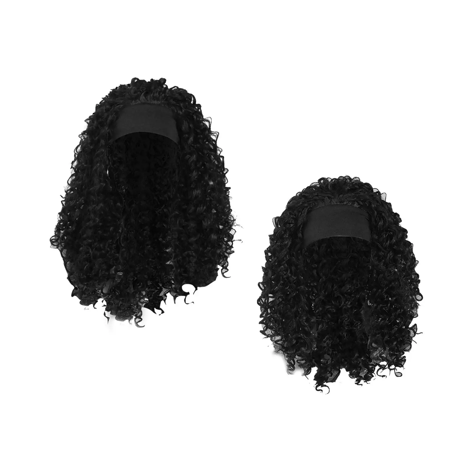 

Fashion Afro curly Wig Medium Heat Resistant Girls for Daily Wear Work Birthday