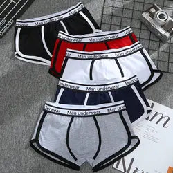 5Pcs Cotton Boxer Shorts Underpants Soft Panty Male Shorts Men Panties Men Boxer Casual Pants Man Underwear Boxershorts Cuecas