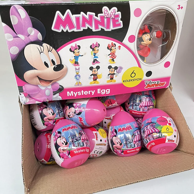 Disney tureMinnie Twisted Egg Blind Box, Jouets, Cadeau surprise, Figurine d'anime, Modèle, Cadeau d'anniversaire pour enfants, Kawaii