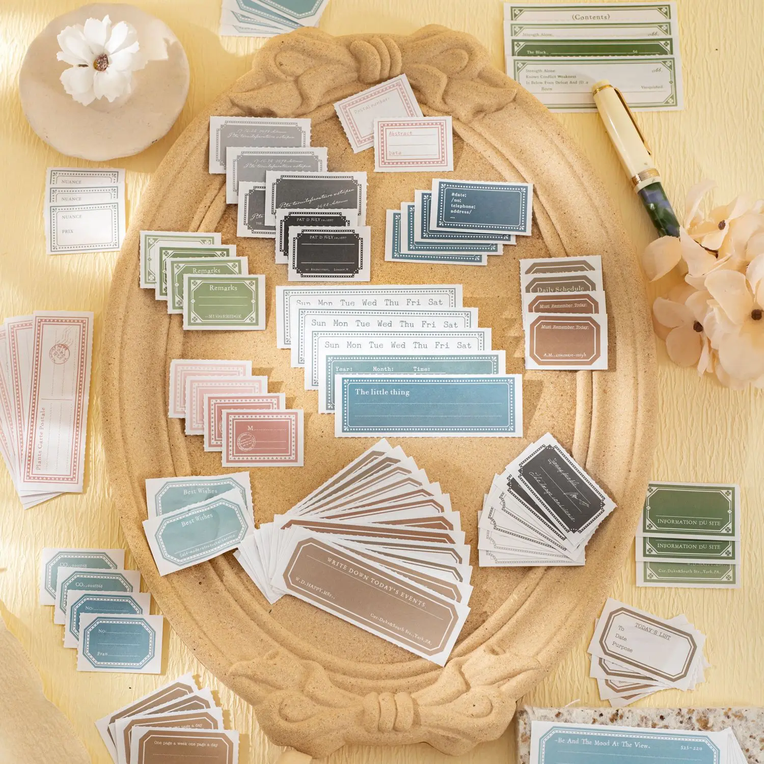30 ชิ้น/ล็อต Memo Pads วัสดุกระดาษ Little beauty ขยะสมุดบันทึก Scrapbooking กระดาษ Retro พื้นหลังตกแต่งกระดาษ