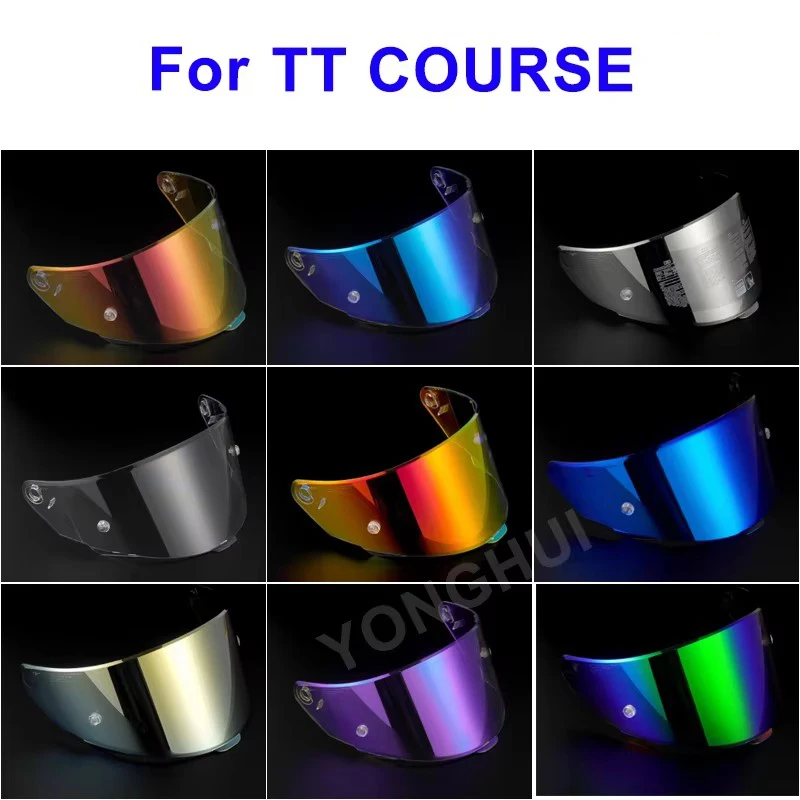 

Helmet visor TT Helmet Visor for TT Course Helmet Shield Replacement Helmet Lens Clear Smoke Silver Blue Red