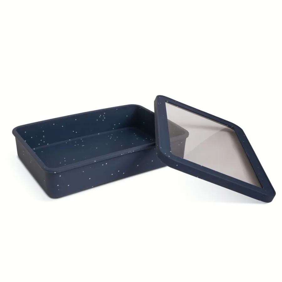 Thyme and Table 9" x 13" Silicone Baking Dish and Lid Set - Atlantic Blue