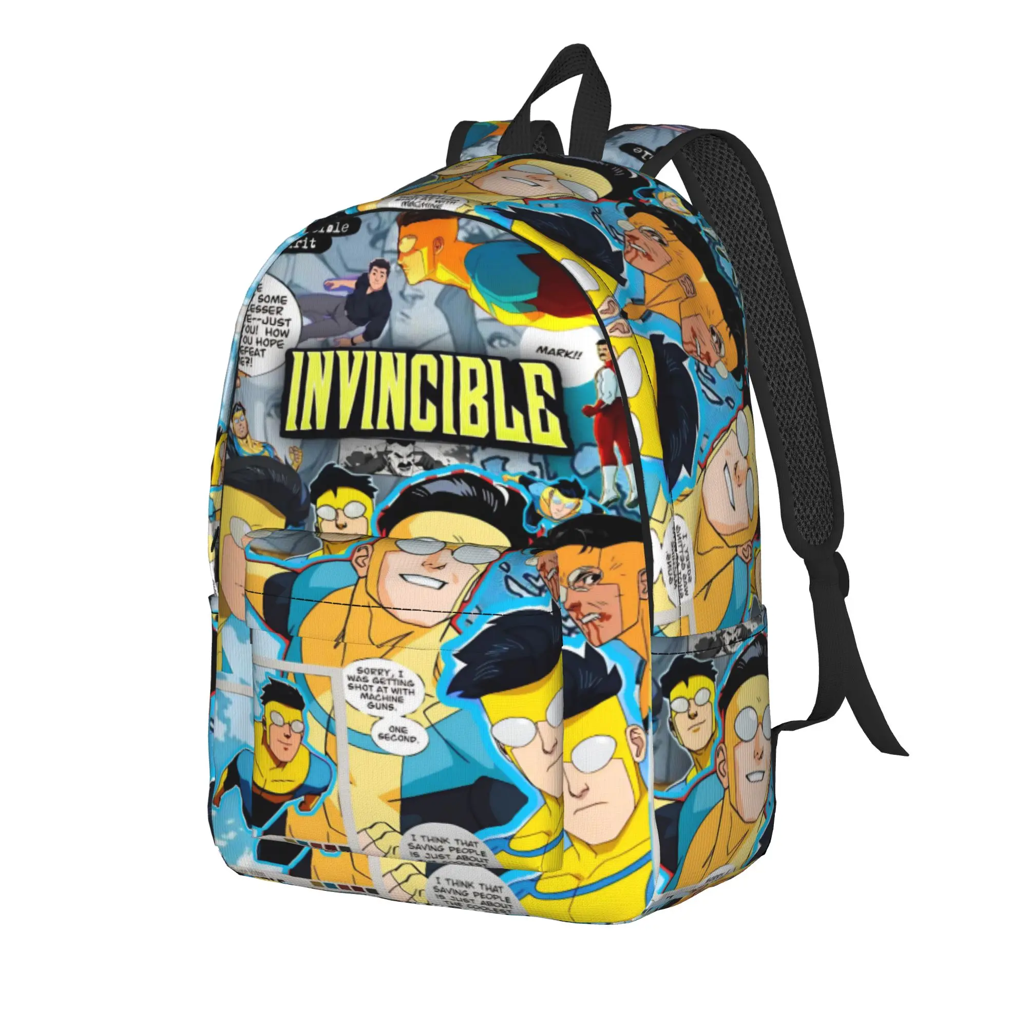 Invincibles Comic Teenage Backpack Durable Student Business  Daypack for Men Women Laptop Computer Canvas Bags