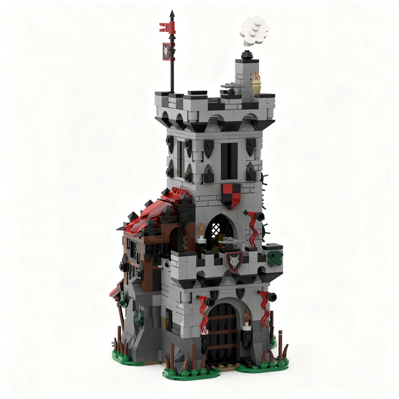 877-piezas-moc-castillo-medieval-wolfpack-outpost-modelo-de-rompecabezas-personalizado-arquitectura-juguete-de-ensamblaje-diy-regalo-creativo-set-de-cumpleanos