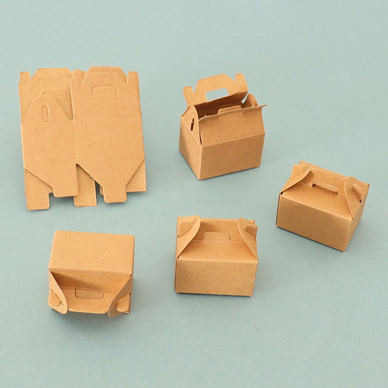 3개/세트 인형집 미니어처 빈 디저트 박스 모델 미니 시뮬레이션 케이크 포장 박스 인형집 장면 장식 액세서리-장난감