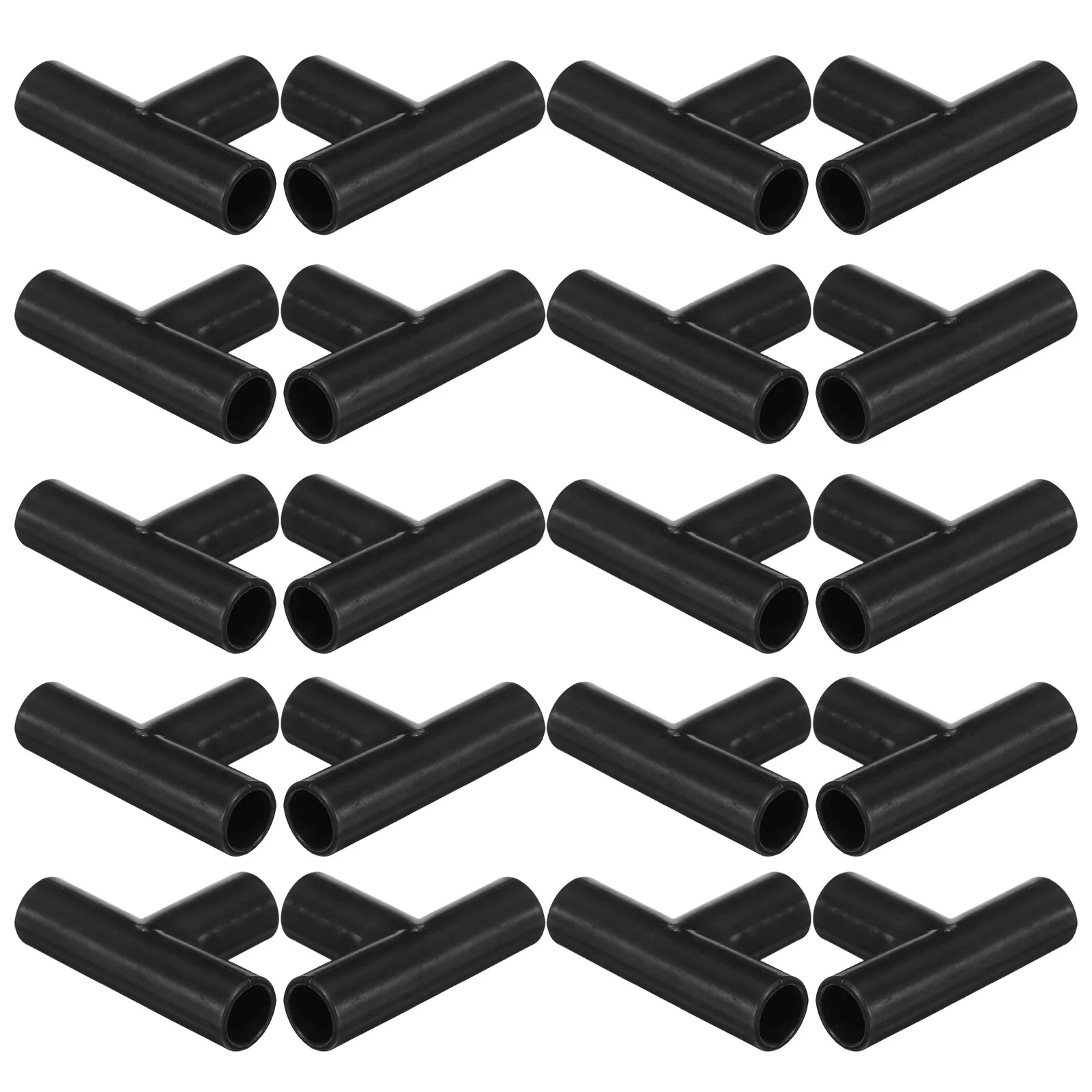 20Pcs Closet Rod Connector Plastic 3- Joint Enhanced Stability Modular Wardrobe Repair Shoe Rack Tube Joint 12Mm Diameter