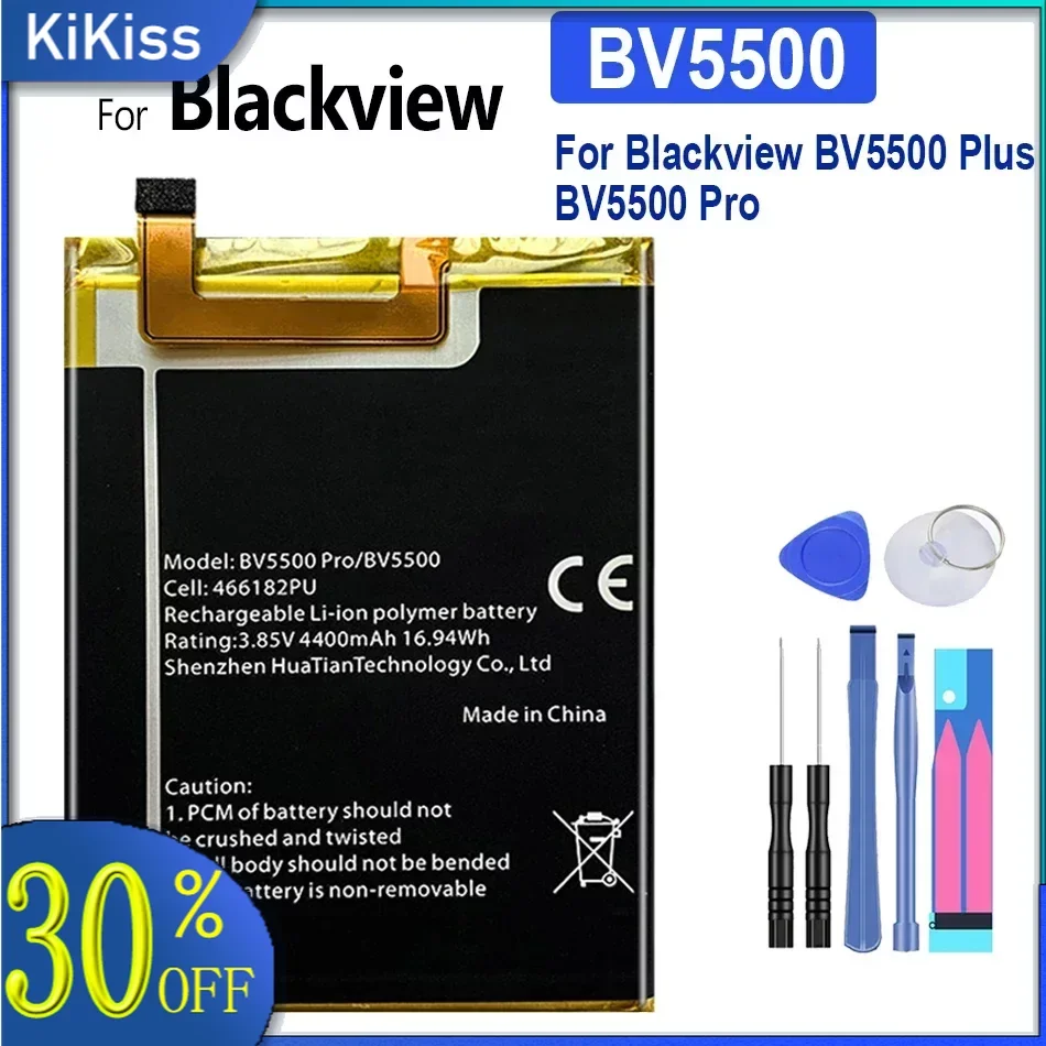 

Mobile Phone Battery for Blackview, BV5500 Plus Pro, BV5500Plus, BV5500Pro, 4400mAh