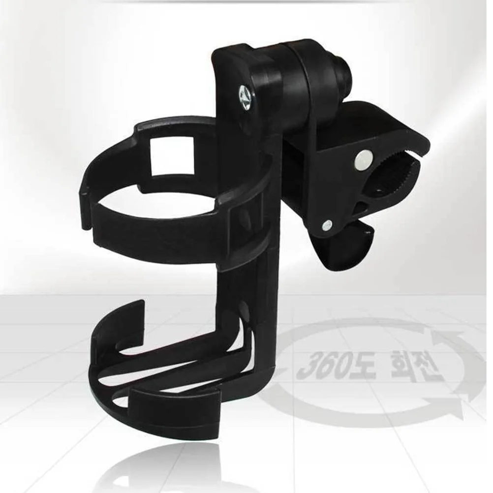 Universal Baby Stroller Bottle Holder Lock Lever Rotatable Cup Organizer Rack Pushchair Bracket Cup Holder Bottle Bracket