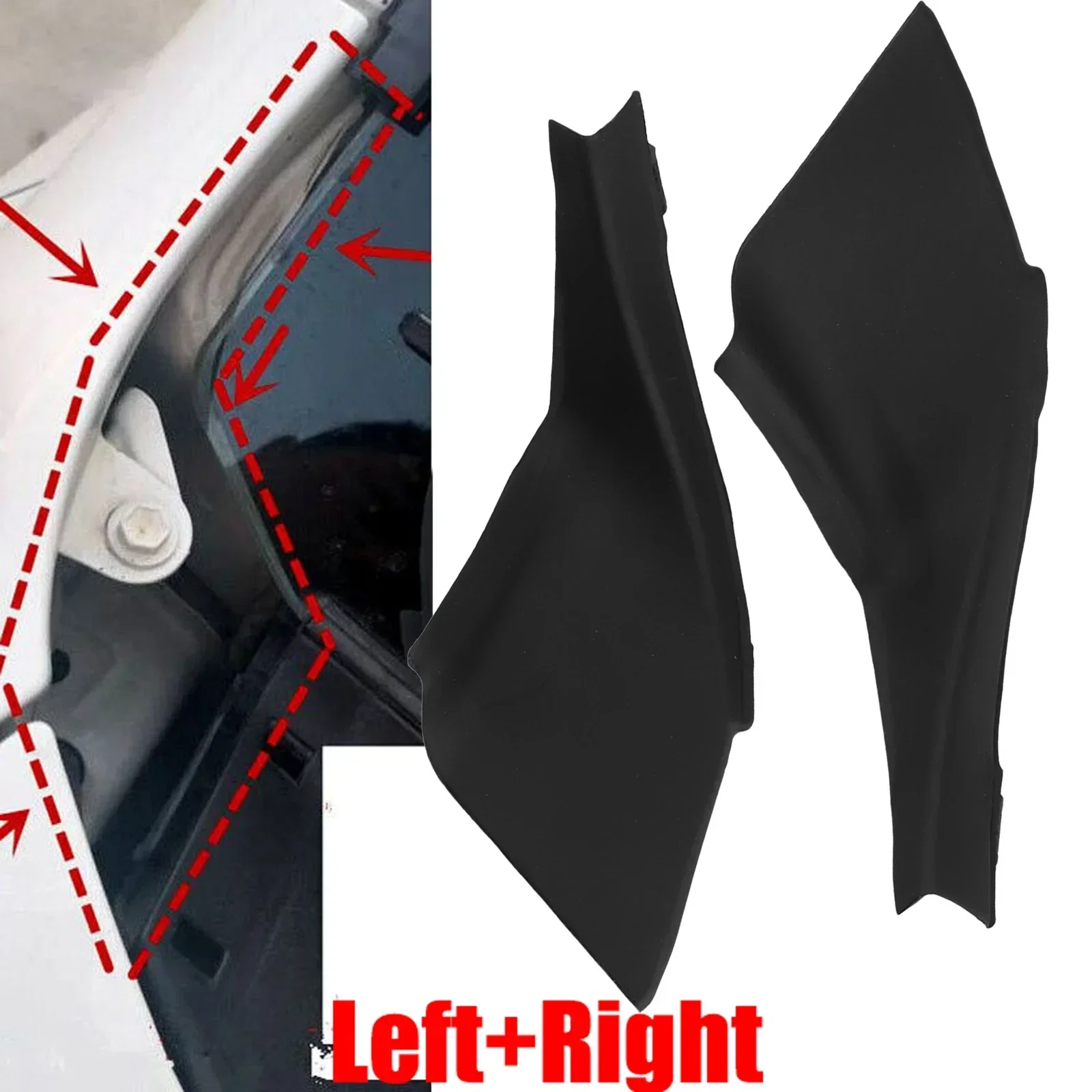 Front Windshield Wrap Corner Trim Left & Right For Toyota For Land For Cruiser For Prado 150 LC150 FJ150 2010-17 3867-0G010