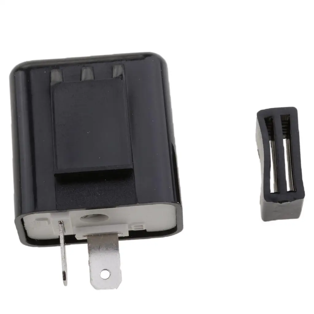 

1 Set Motorcycle LED Bulb Flasher 2 Pin Adjustable Frequency Relay Turn Indicator for Yamaha Honda Kawasaki Suzuki