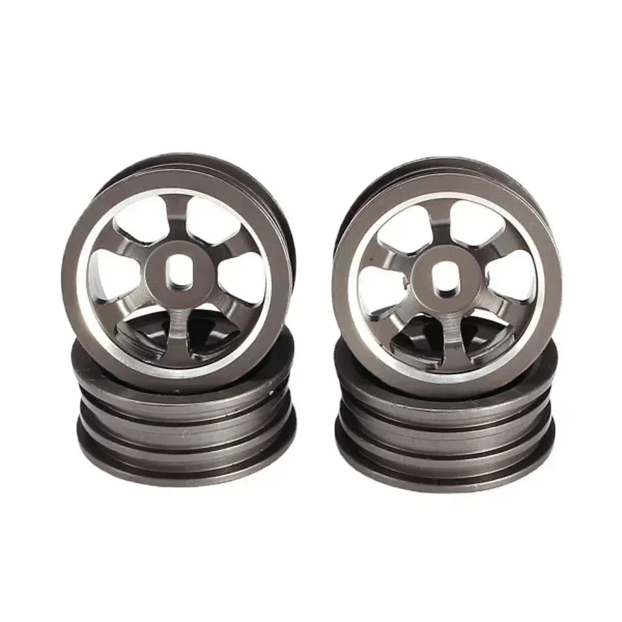 4 pezzi 1:28 pneumatici in plastica con cerchi per camion WLtoys K969 K989