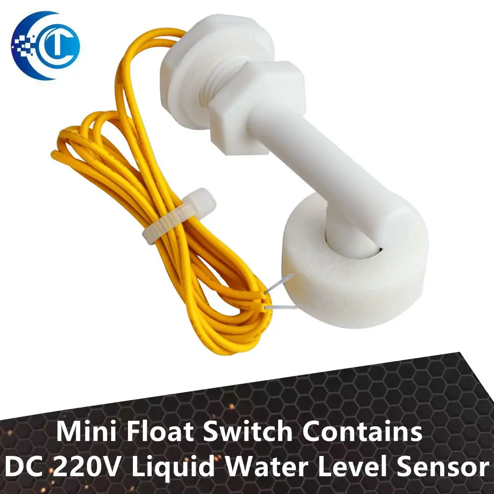 Mini Float Switch Contains DC 220V Liquid Water Level Sensor Right Angle Float Switch for Fish Tank Switchs Sensors