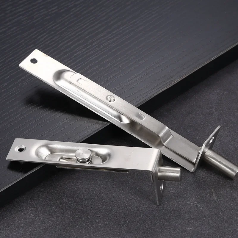 1PC 4/6/8/10/12 Inch Stainless Steel Hidden Door Bolt Security Guard Door Latch Sliding Lock Bathroom Bolt Dust Proof Tube