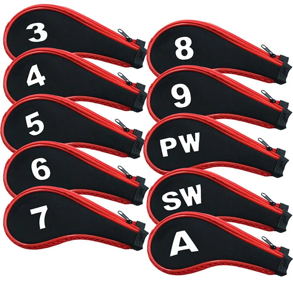 Zubehör Golf Training Ausrüstung Golf Eisen Abdeckungen Set Golf Head Cover Golf Headcovers Golf Club Abdeckung Golf Eisen Headcover