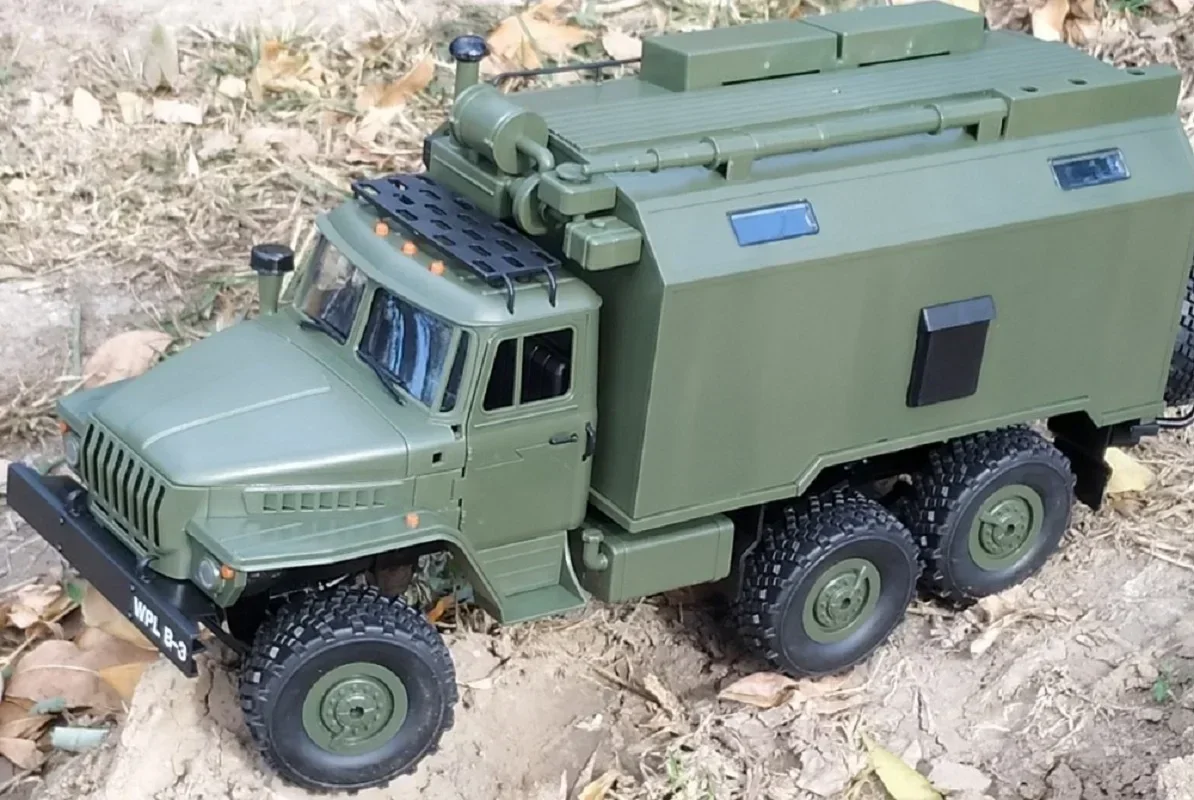 Newset-RC Caminhão Militar, Full-size Simulação Caminhão, 6-wheel Drive, União Soviética, Off-Road, Carro de controle remoto, WPL B-36, B36, 1:16