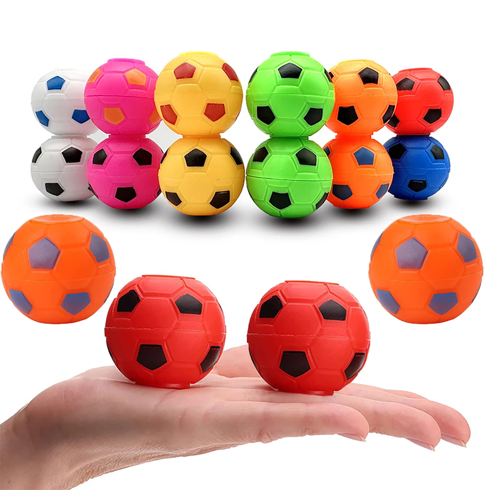 10pcs Mini Fidget Spinners Soccer Ball Toy for Kids,Soccer Party Favors Goodie Bag Stuffers,Rotatable Soccer Finger Stress Ball