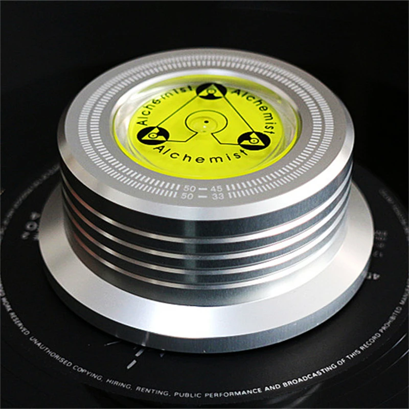 WZ-01 جميع الألومنيوم LP سجل لاعب LP سجل الصحافة استقرار القرص مع مستوى لقياس السرعة