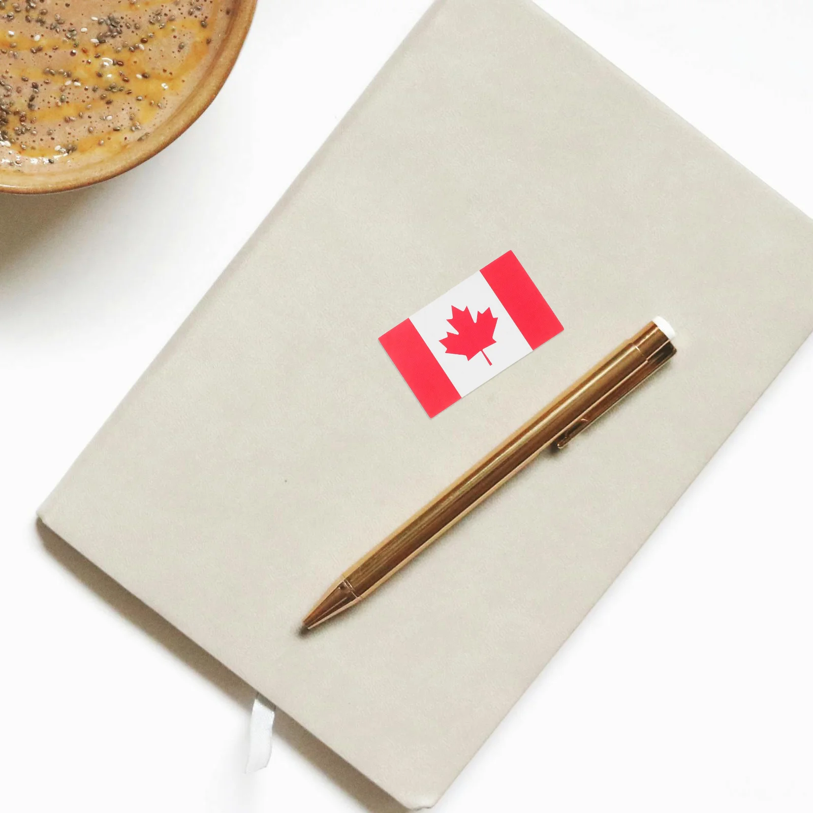 

1 Roll Canada Flag Sticker Long Lasting Vibrant Colors For Laptops Water Bottles Cars Notebooks Diy Scrapbooking Maple Leaf