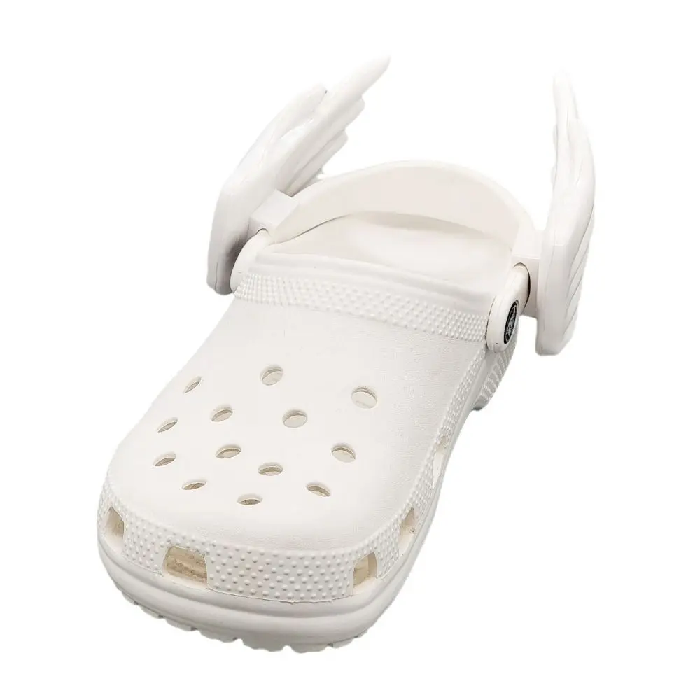 

Fluorescent Green Wings for Shoes Accessories Cute White Shoe Wings Shiny Charms Stylish DIY Wings Shoe Accessories