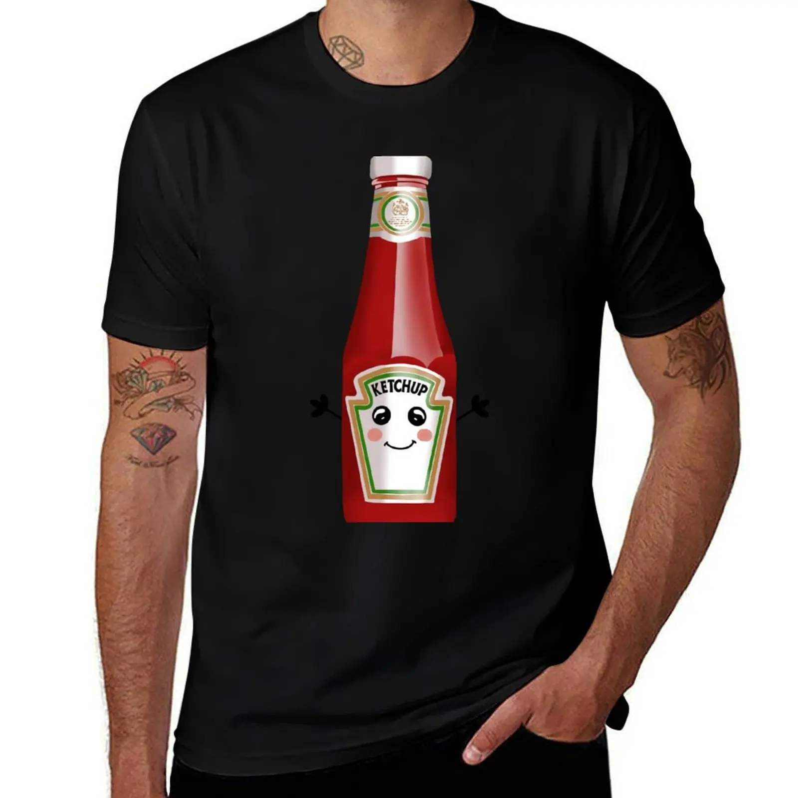 

Ketchup Cutie T-Shirt aesthetic clothes blacks Anime t-shirt cotton t shirt men