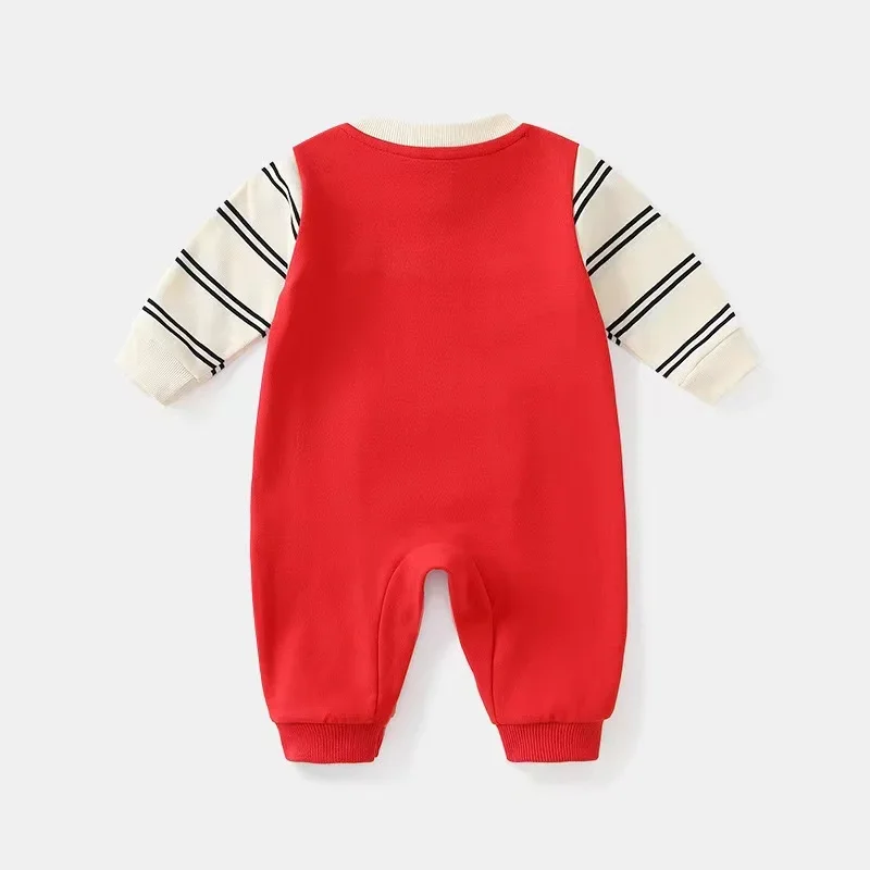 Spring Autumn Baby Boy Romper Cartoon Mickey Mouse Winnie Pooh Print Long Sleeve Newborn Jumpsuit Girl Cotton Kid Outfit Clothes