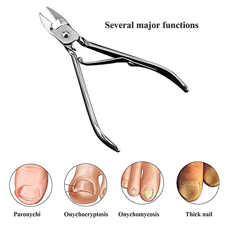 Stainless Steel Nail Clippers Durable Dead Skin Forceps Easy To Use Must-have At Home