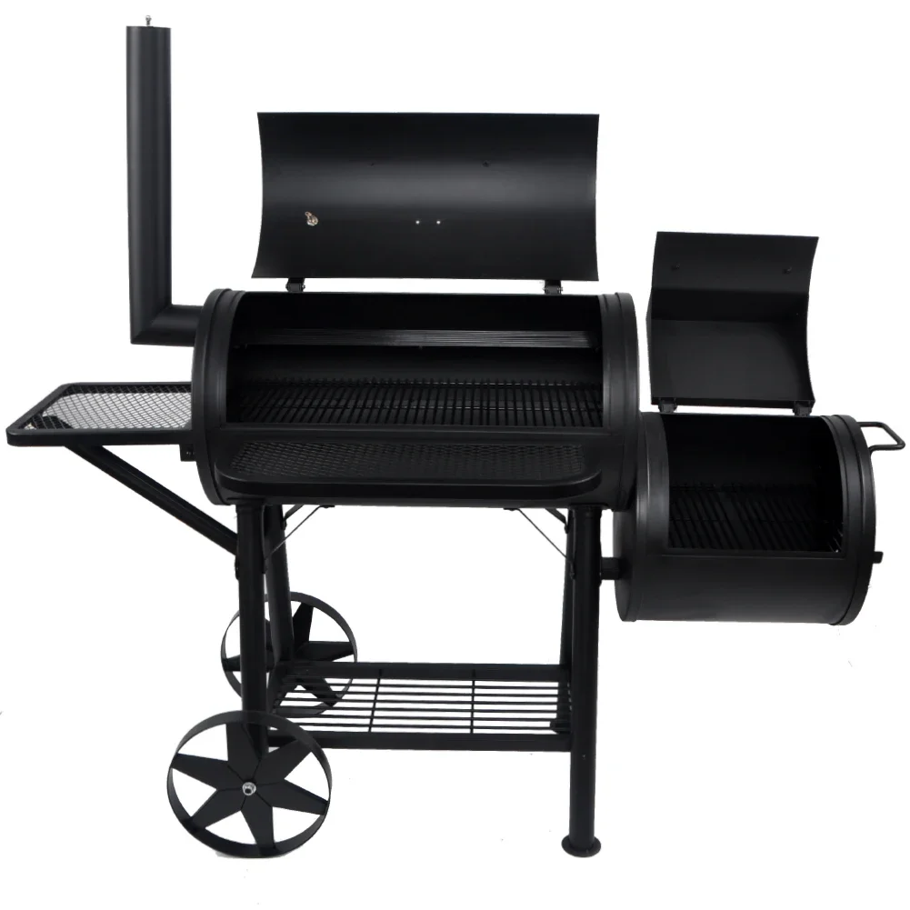

BBQ Charcoal Barrel BBQ Grill with Offset