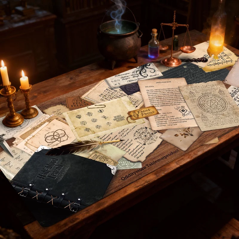 

Potion Class Notes Themed Mouse Pad Rubber Office Games Anti Slip Computer Keyboard Pad Table Mat Magic Series Accessories Gift