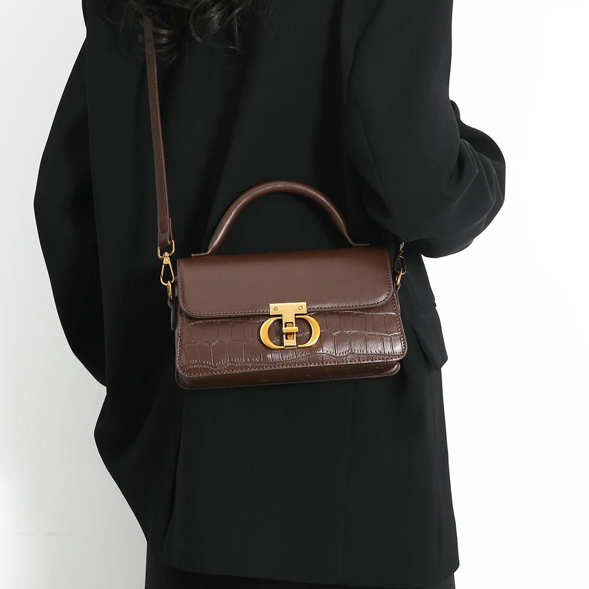 

Small Leather Armpit Bags for Women Chain Shoulder Crossbody Bag Ladies Vintage Underarm Handbags сумка женская