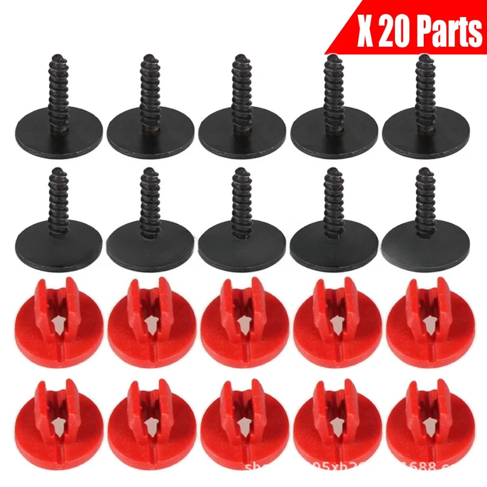 20/40/60PCS Engine Lower Protective Cover Screws And Nuts Are Suitable For Ford Focus MK2 Mondeo Automotive Accessories