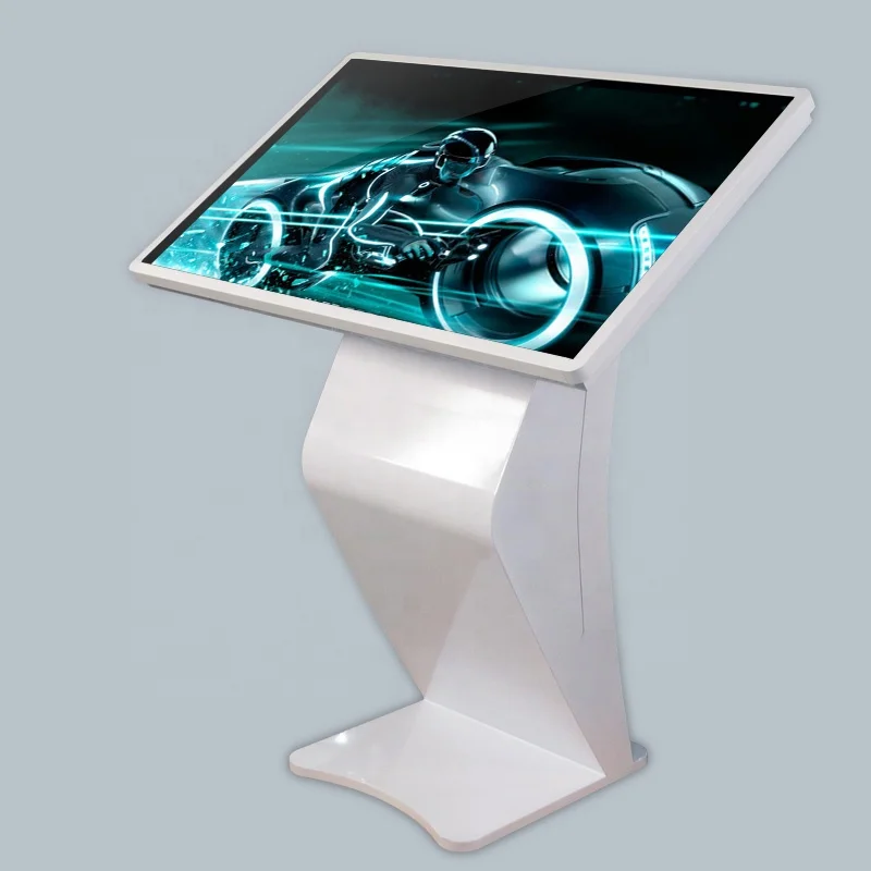 43 inch Free standing LCD display touch screen interactive kiosk pc all in one information player