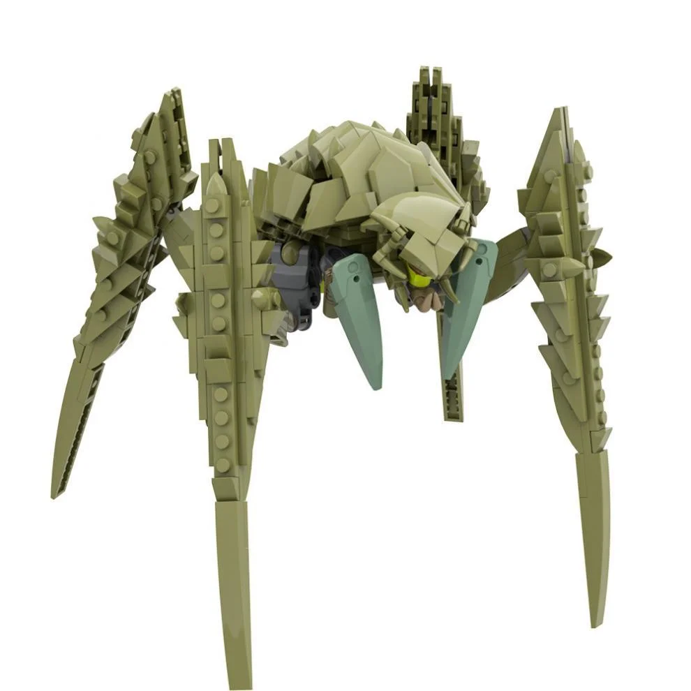 MOC Game Helldiverseds Bile Titan Spider Model Building Blocks Mech Warrior Robot Bricks Handle Bracket Puzzle Toy Children Gift