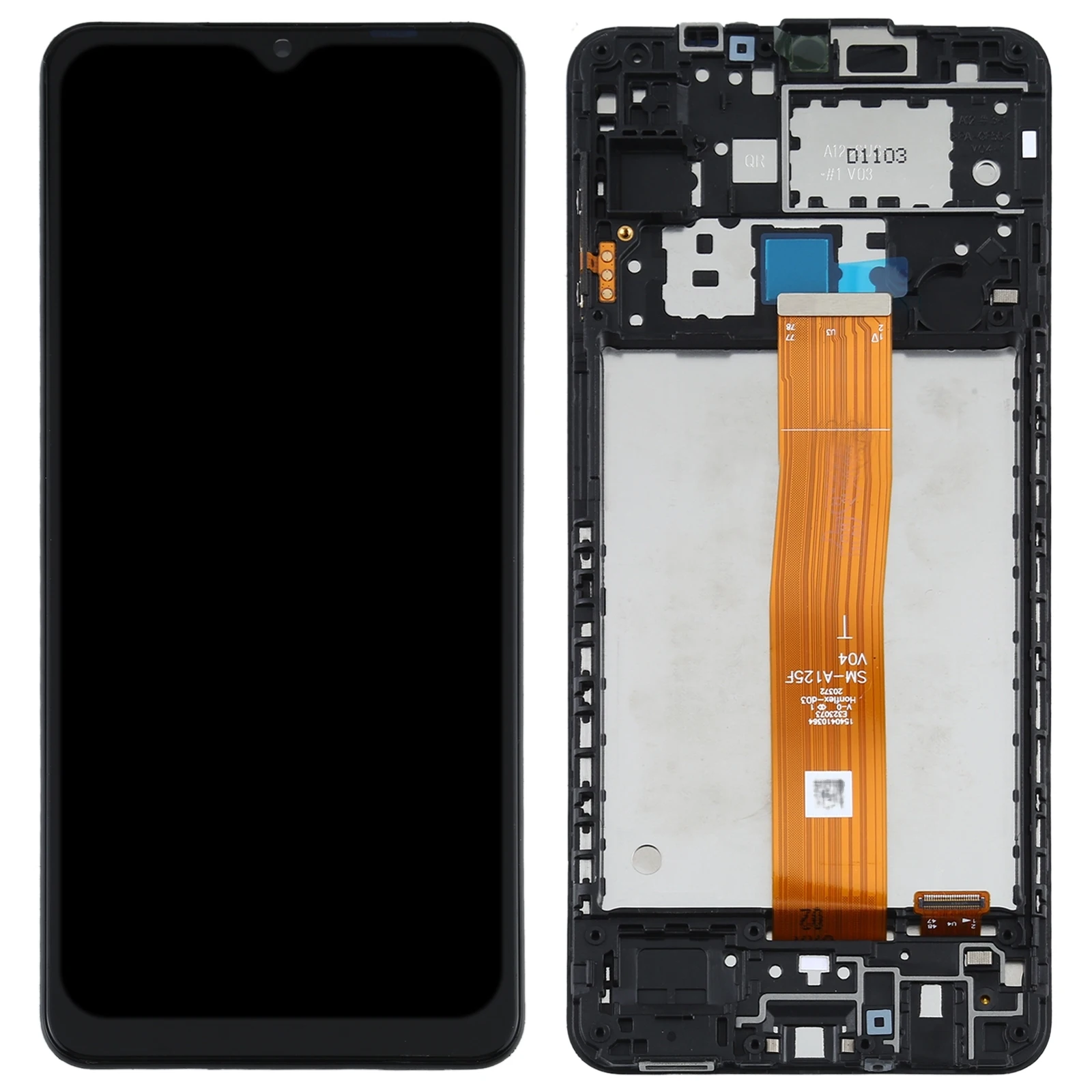 LCD Screen for Samsung Galaxy A12 4G SM-A125F Digitizer Full Assembly with Frame