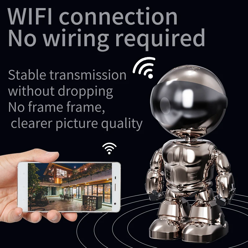 Yoosee Camera WIFI Security Protection Indoor Two Ways Audio Wireless Smart Home Robot Camera 1080P