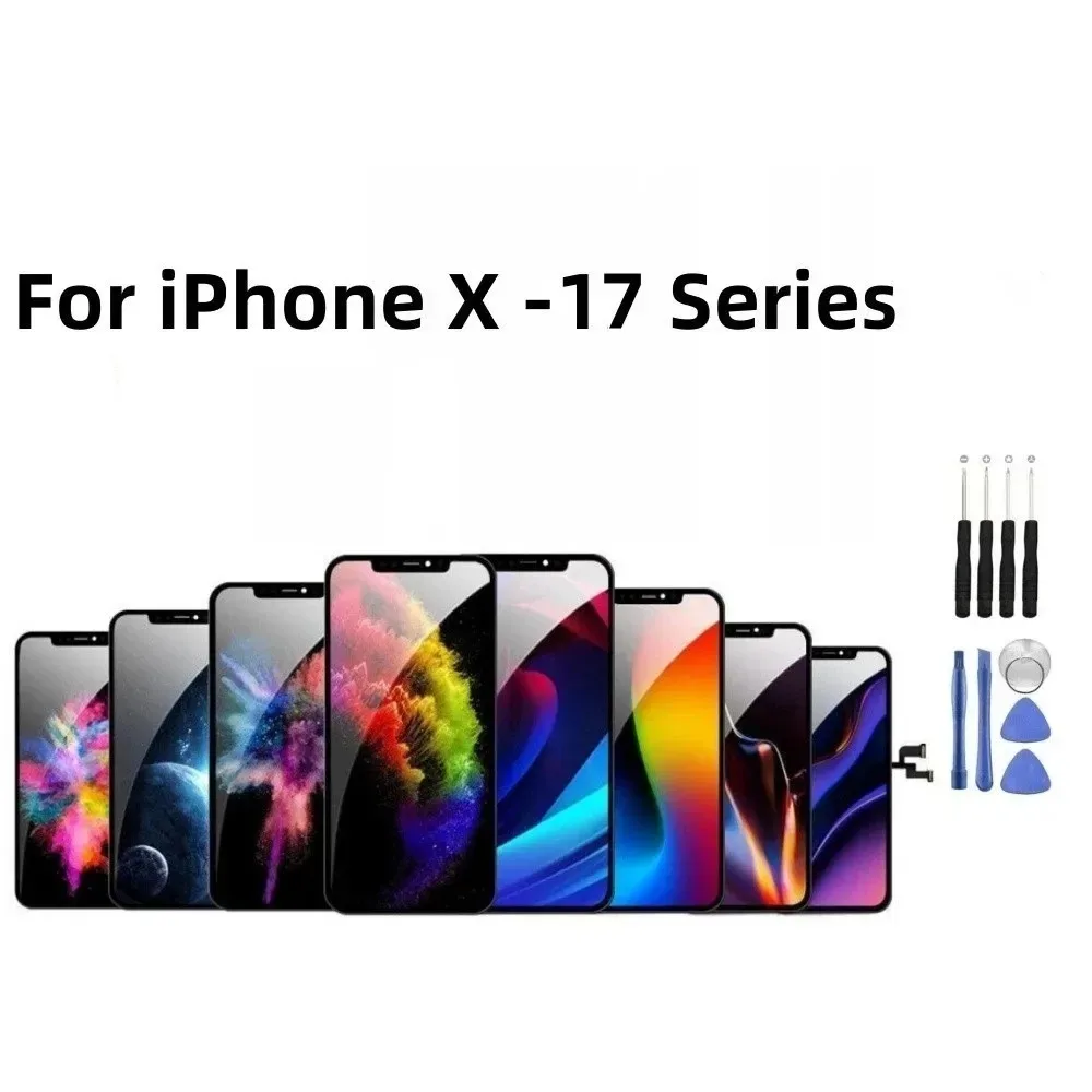 For iPhone XR 11 12 13 14 15 16 17 OLED LCD Touch Display Screen Digitizer Lot