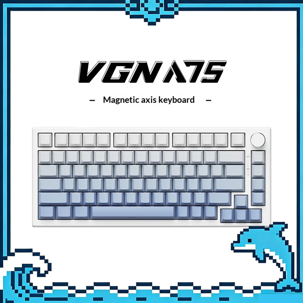 VGN A75 Wired Keyboard 40-Segment Adjustable Sensitivity E-sports Keyboard E-sports Level Low Delay For Pc Accessories Gifts