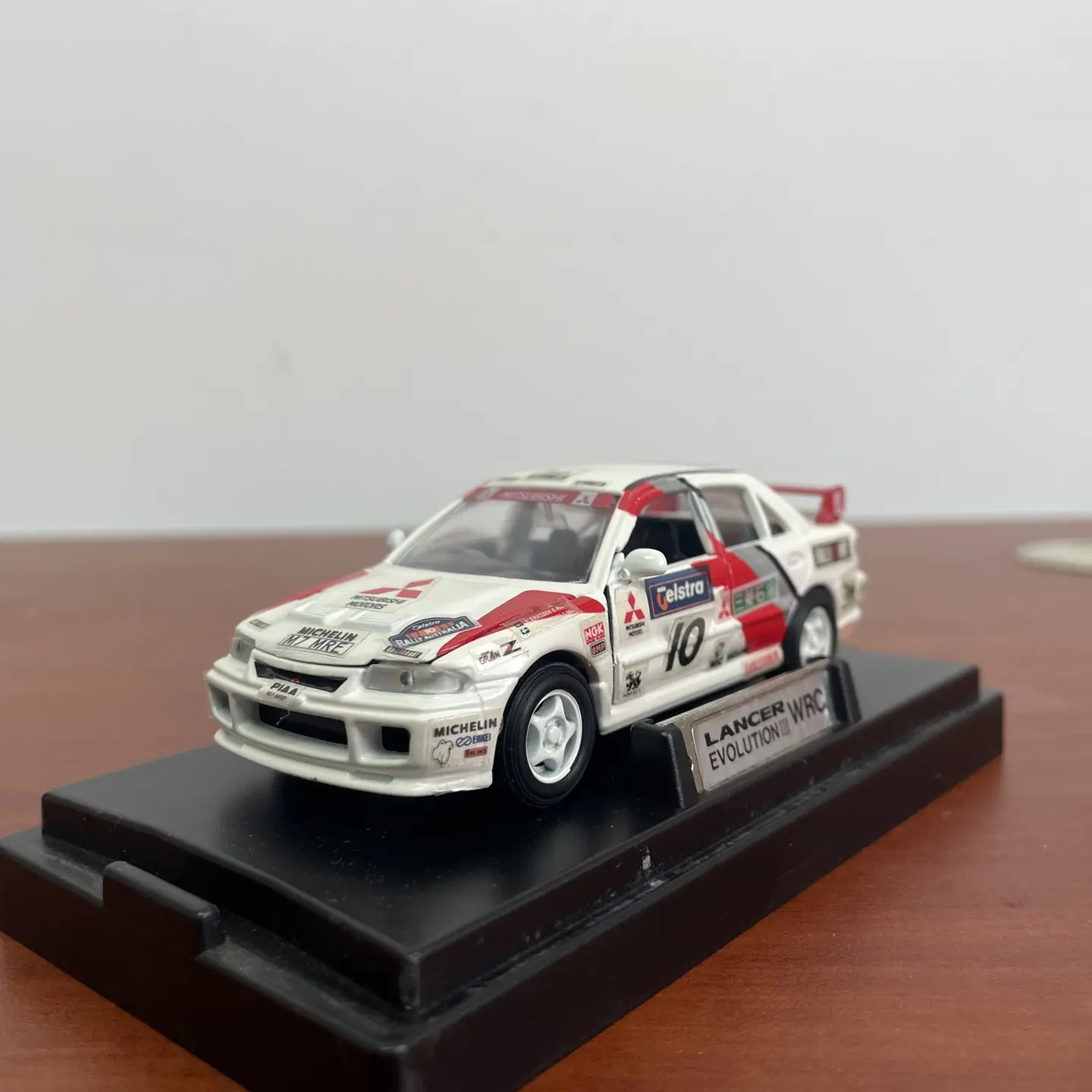 MTECH 1:43 Escala Diecast em Liga Metálica Mitsubishi Lancer GSR EVO Carros de Brinquedo Modelo Clássico Nostalgia Presentes para Adultos Lembrança Exibição Estática