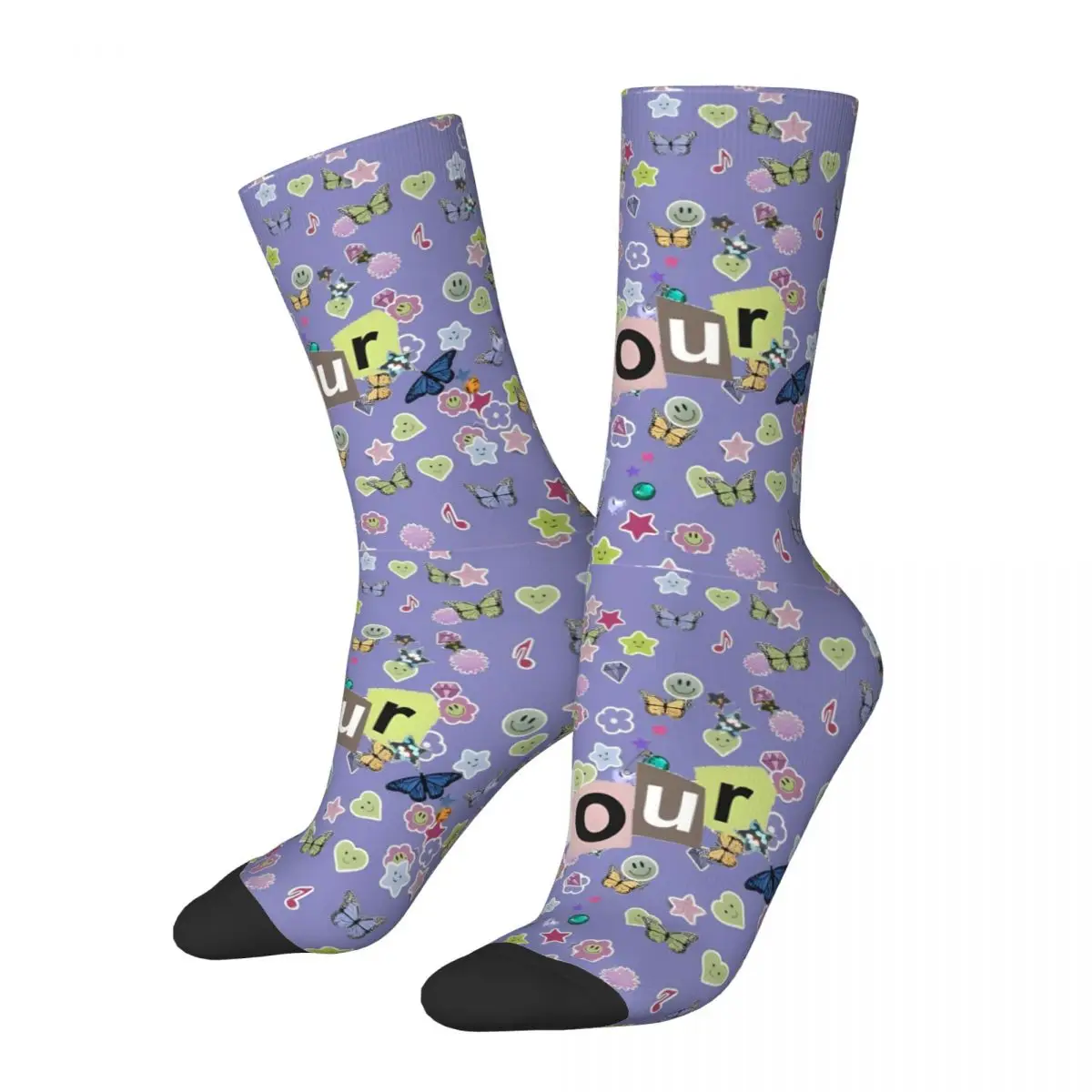 Oliviaa Sour Guts Vampire Socks Men's Women's Polyester Fashion Rodrigos Socks High Quality Summer Winter Middle Tube Socks Gift