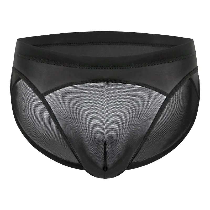 Mesh Men Japanese Style Briefs Thin High Elasticity Sexy Low Rise Breathable