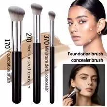 Foundation Concealer Brush, Premium Contour Blusher Brushes, Flawless Under Eye Dense Face Makeup Brush For Blending