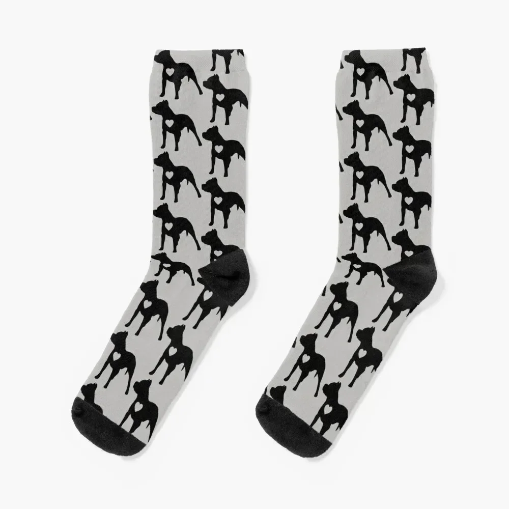 Pit Bull Love Socks Crossfit loose tennis cartoon Mens Socks Women's