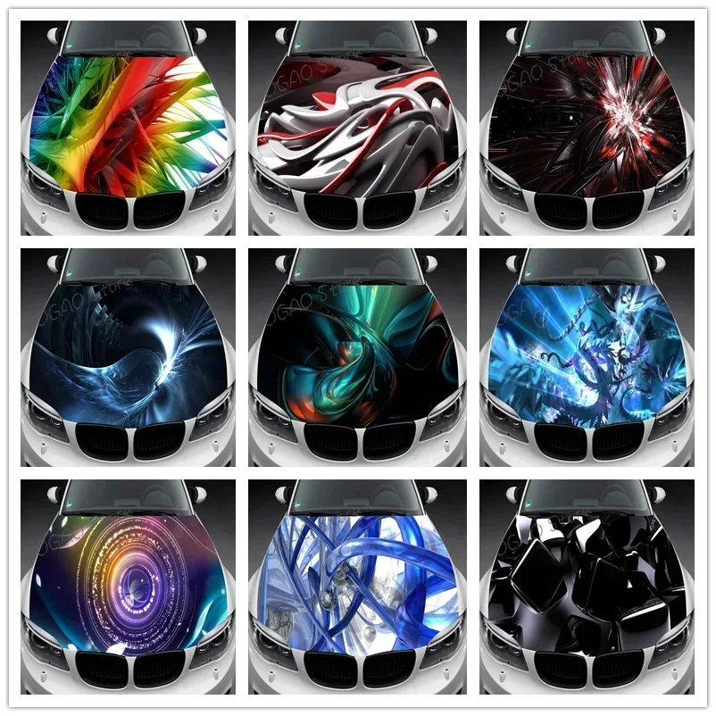 

Car Hood Decal, Vinyl, Sticker, Abstract Cool, Graphic, Wrap Decal, Truck Decal, Truck Graphic, Bonnet Decal