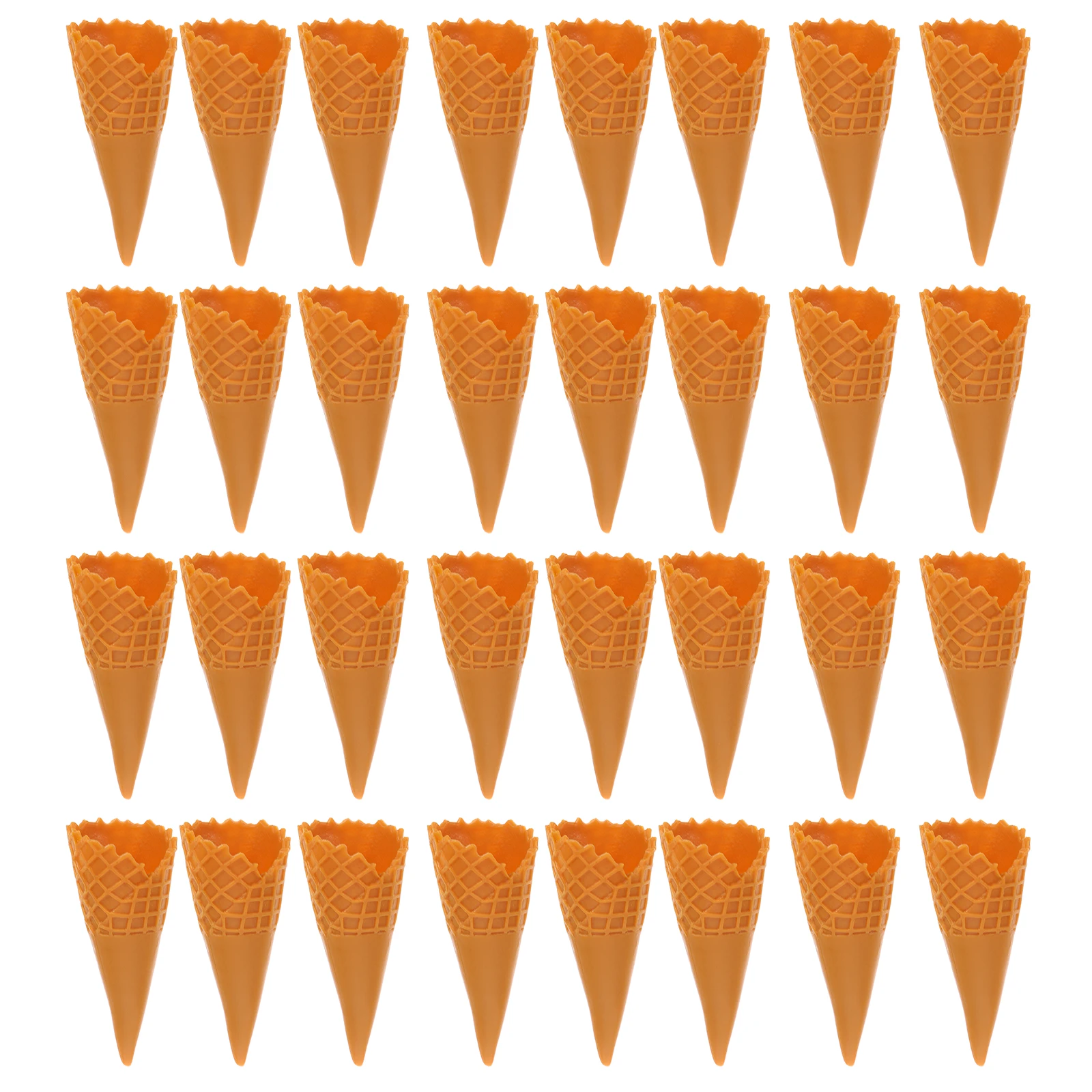 

40Pcs Mini Ice Cream Cone Decorations Realistic Pretend Food for Dollhouse Miniature Desserts Summer Party Classroom DIY Play