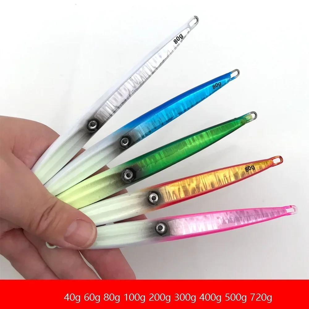 Tuata Slow Pitch Jigging Lures Vertical Jigs Salt Water Fishing Tackle Deep Sea Slow Pitch Jigs