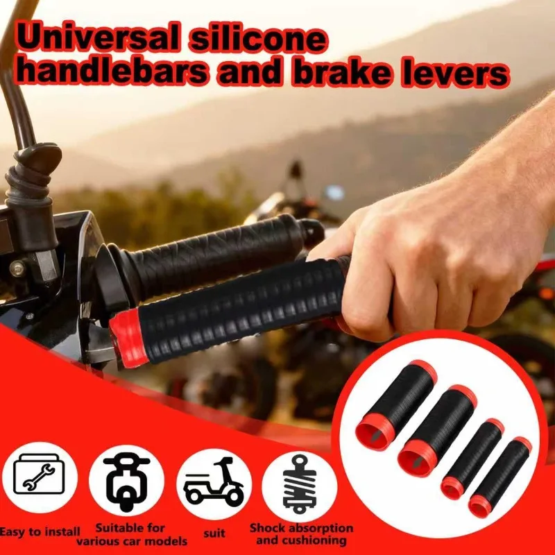

Motorcycle Handlebar Cover Brake Covers Self Shrinking Non-Slip Silicone Motorcycles Grip Covers Sleeve Cover Protector