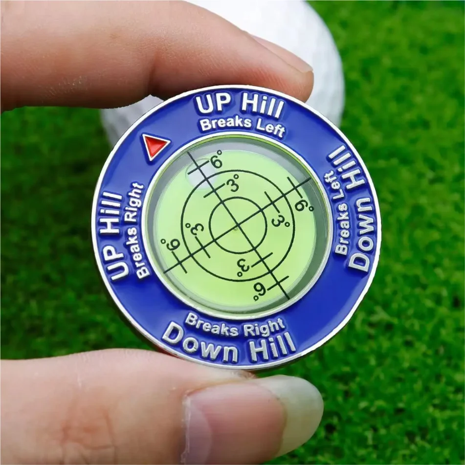 Golf Putt Ball Marker Hohe Präzision Runde Golf Putt Green Reader Golf Putting Hilfe Golf Slope Putting Level Reader
